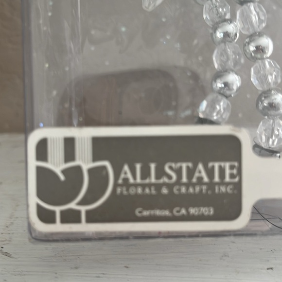 Fairy Pixie Doll Ornament Silver Beaded Glitter 7”NWT - Picture 5 of 7